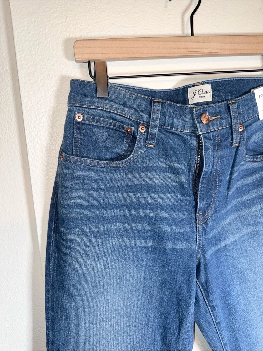 NWT J. CREW Slim Boyfriend Jean date night classic structured denim jeans 28P